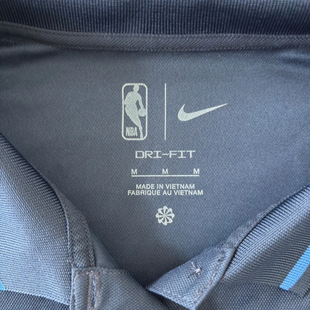Nike Dallas Mavericks NBA Dri-FIT Polo Shirt Navy Blue Womens Medium